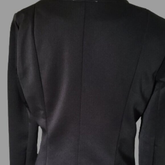 TRÏBE Black Military Style Jacket Coat Size Medium NWT - Picture 9 of 10